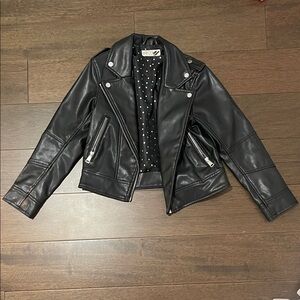 H&M Kids Black Leather Jacket
